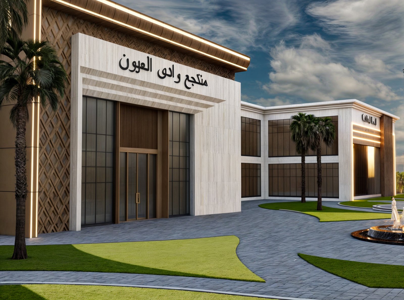 فيديو وصور لتصميم منتجع وادي العيون من تصميم شركة مكان للتصميم العقاري في المملكة العربية السعودية – للاتصال بنا 0599303838