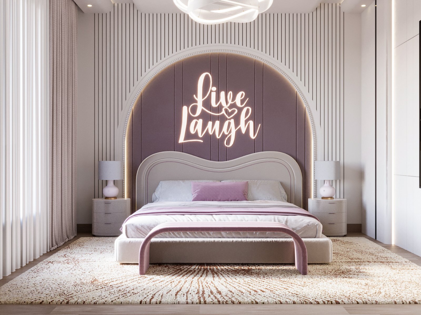 فيديو تصميم غرفة نوم بنت من تصميم شركة مكان للتصميم العقاري في المملكة العربية السعودية – للاتصال بنا 0599303838
