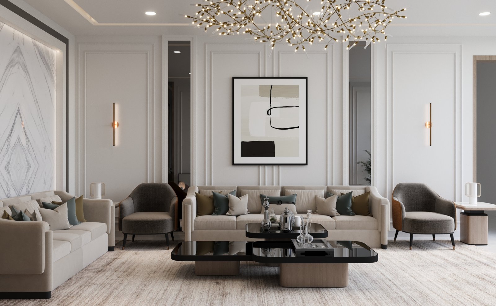 فيديو تصميم صالة خارجية فاخرة من تصميم شركة مكان للتصميم العقاري في السعودية – للاتصال بنا 0599303838