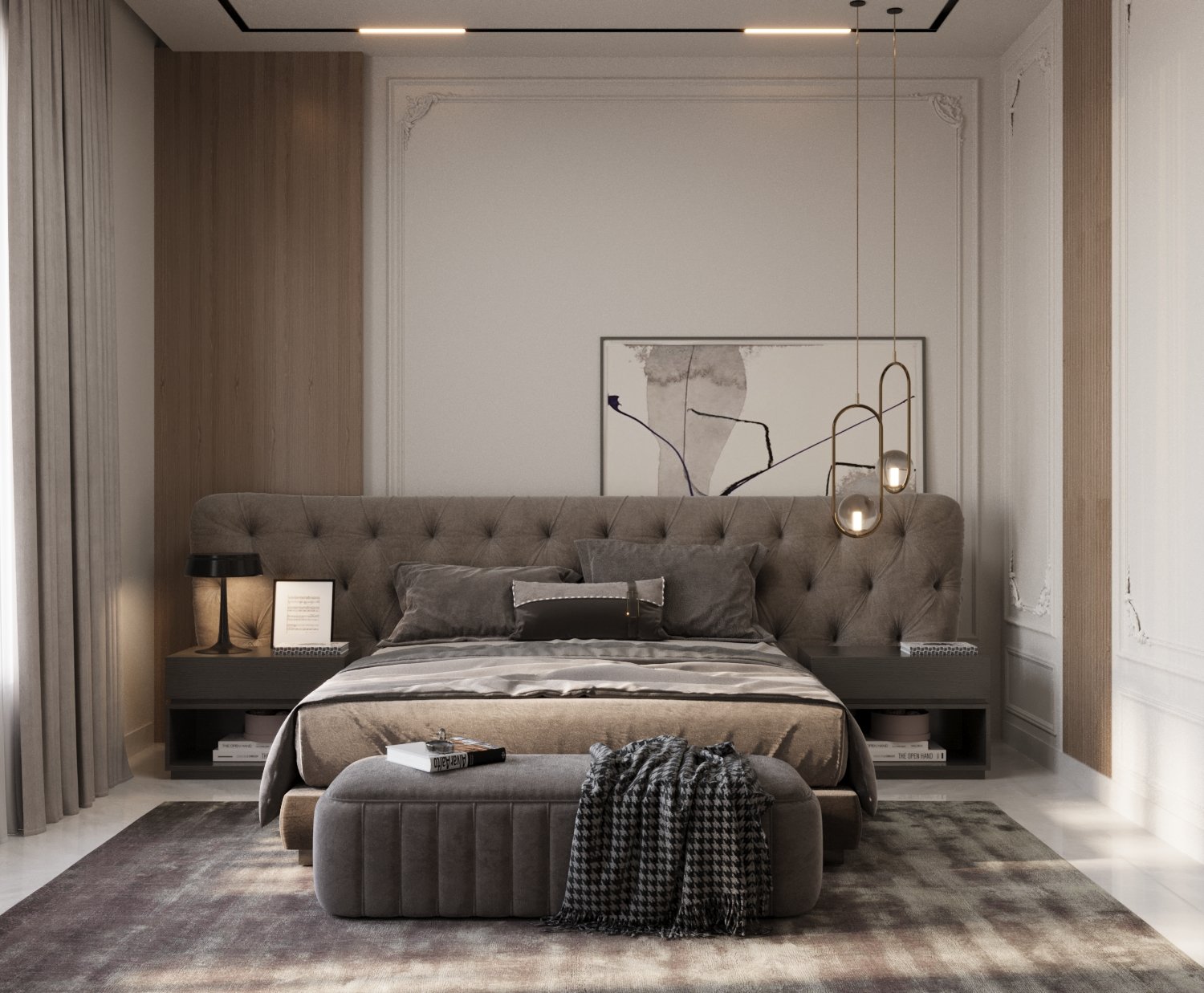 فيديو جناح الأم في فيلا من تصميم شركة مكان للتصميم العقاري – للاتصال بنا 0599303838