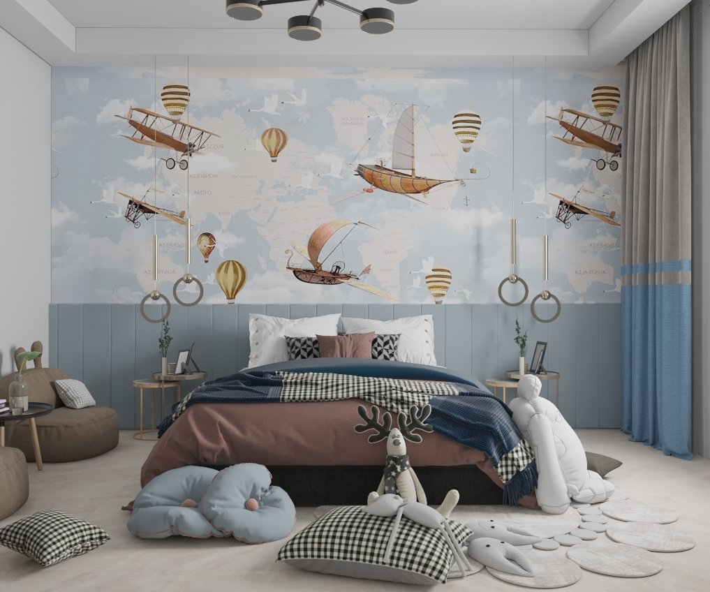 فيديو لتصميم غرفة نوم أطفال من تصميم شركة مكان للتصميم العقاري في المدينة المنورة – للاتصال بنا 0599303838